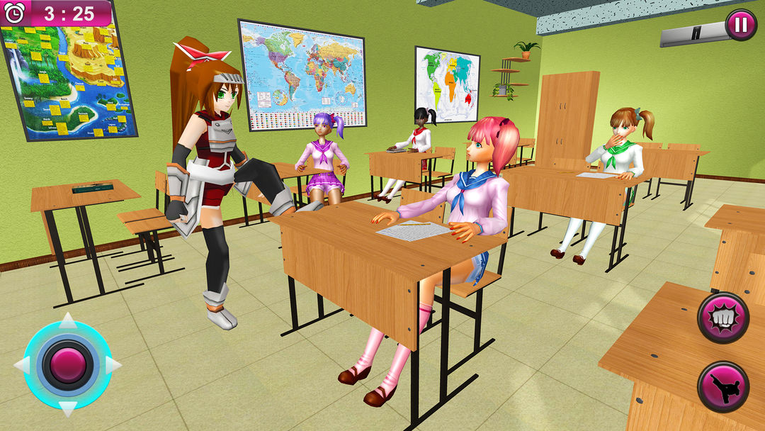 Anime Girl Yandere Survival 3D screenshot game