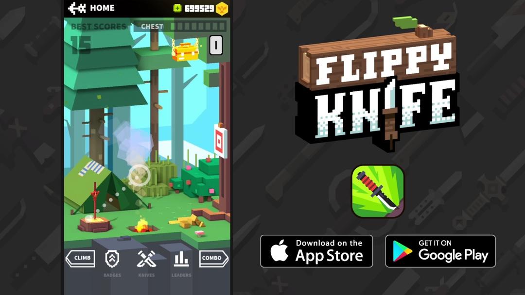 Flippy Knife (翻轉刀): 飛刀大師 擊打和投擲