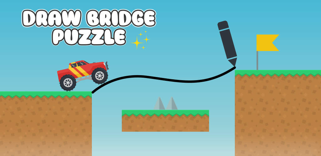 Draw Bridge Puzzle: Brain Game Game Screenshot