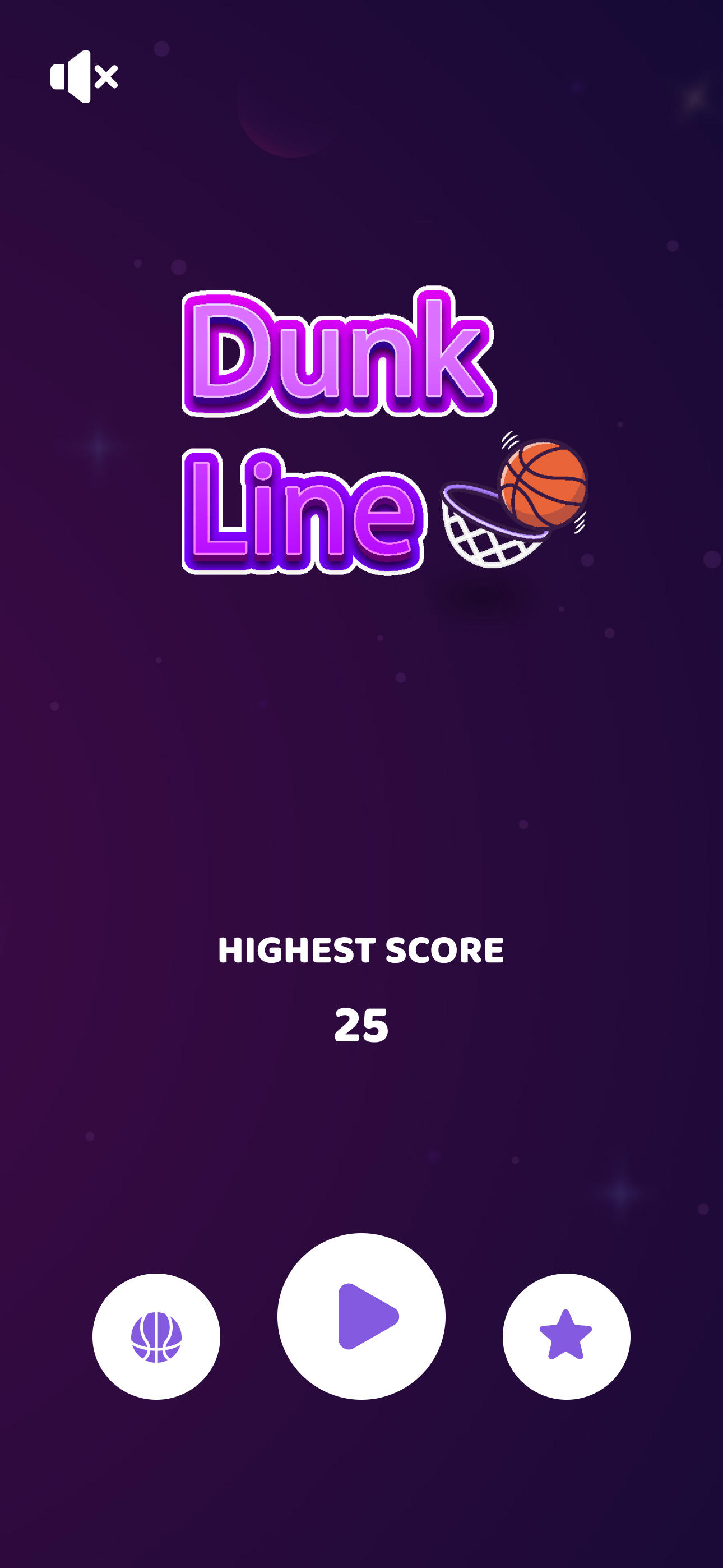 Dunk Line - Endless game Game Screenshot