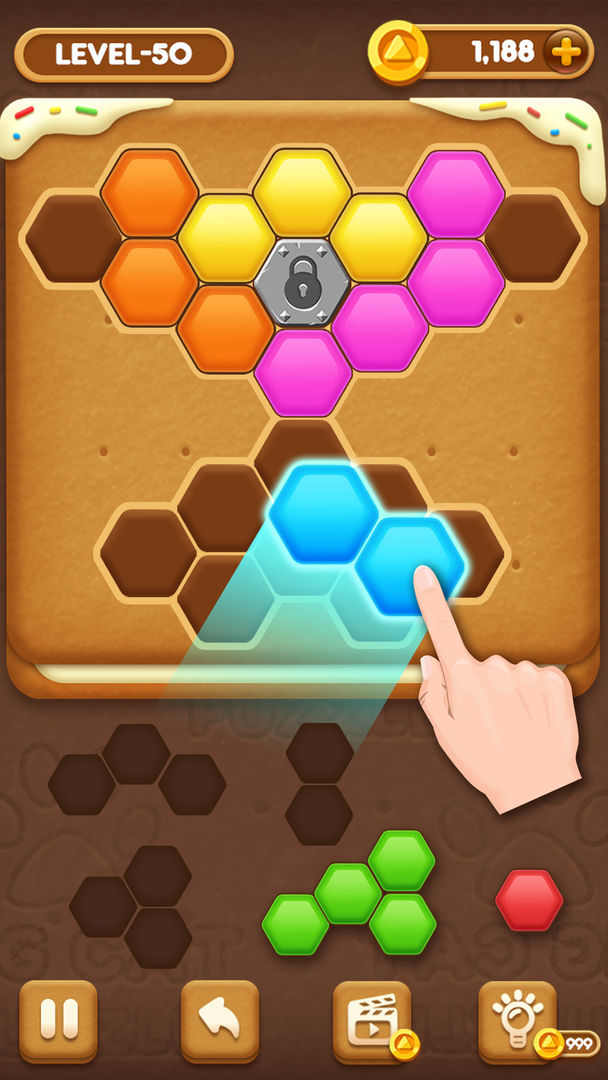 Screenshot of Cookie Puzzle: Hexa（测试版）