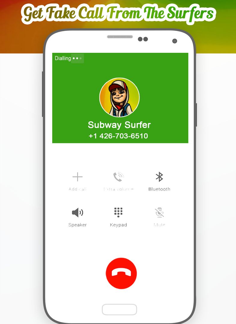 Screenshot of Call From Subway Surfer