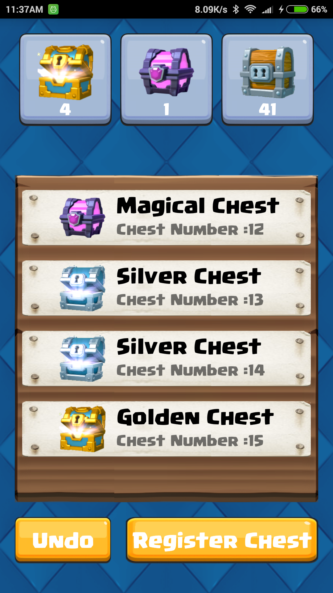 Chest Tracker Game Screenshot