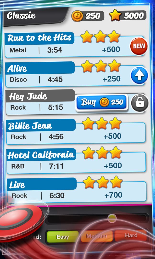 Screenshot of Rock Hero - Guitar Music Game