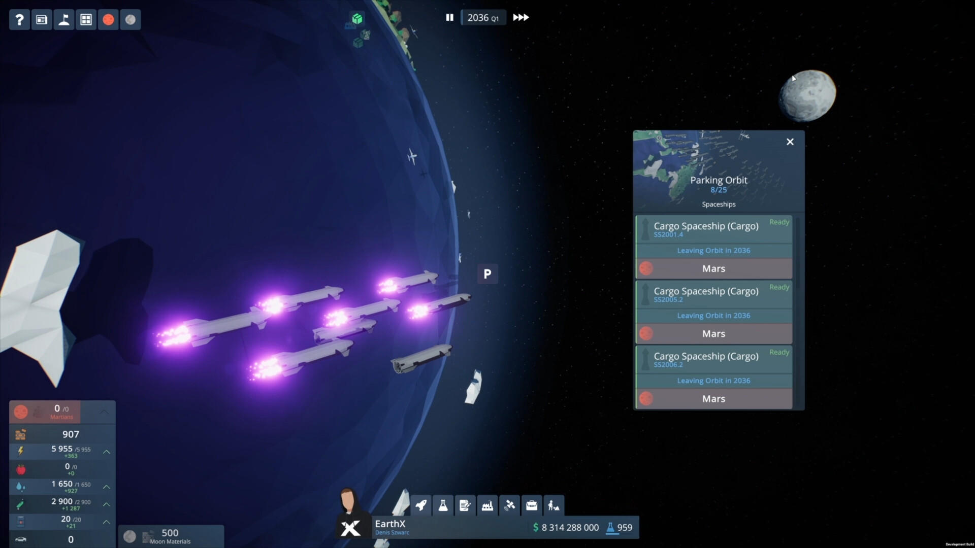 Screenshot of EarthX