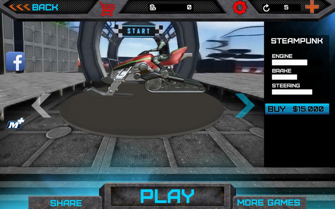 Screenshot of Snow Scooter ATV Madness