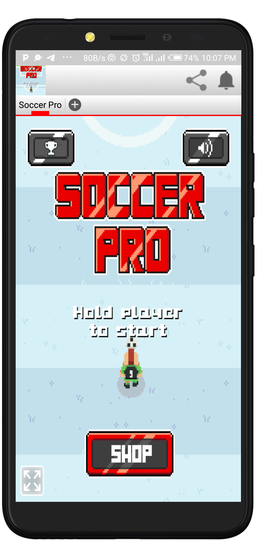 Captura de Tela do Jogo Soccer Pro