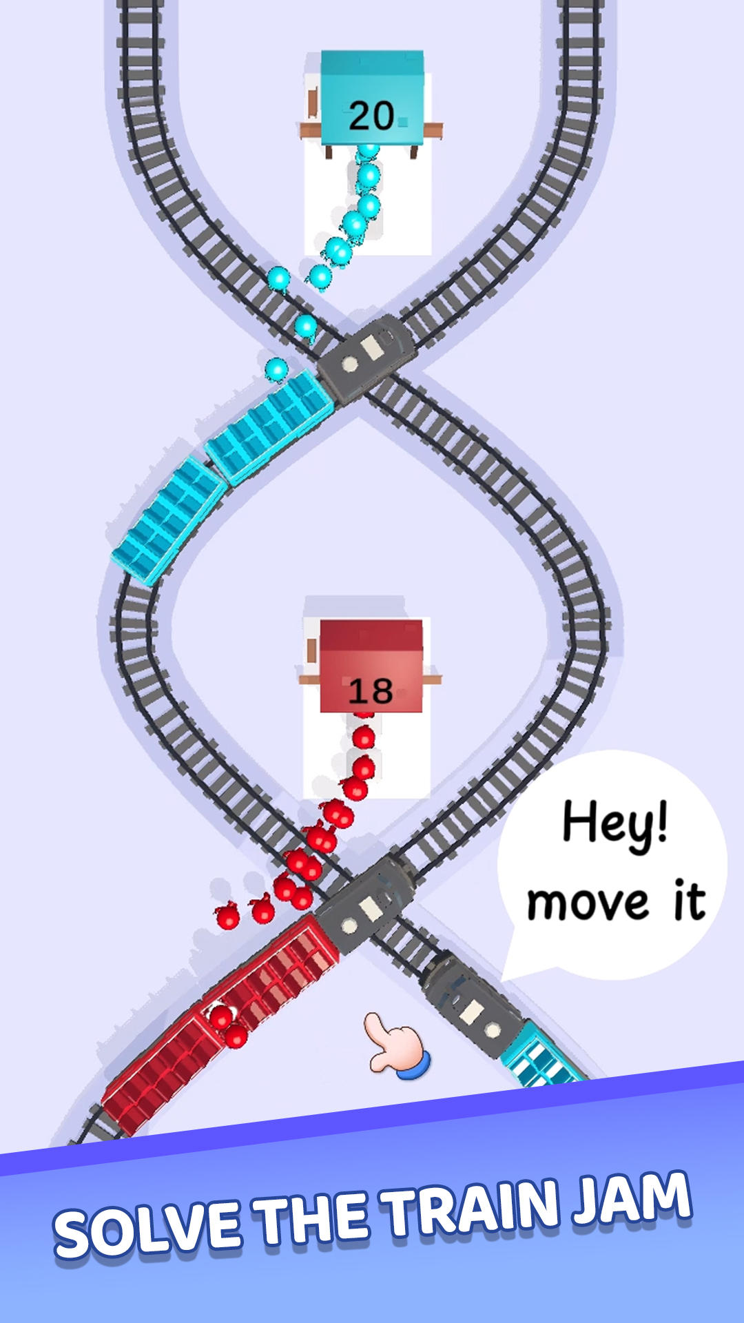 Train Jam Escape: Traffic 3D Game Screenshot