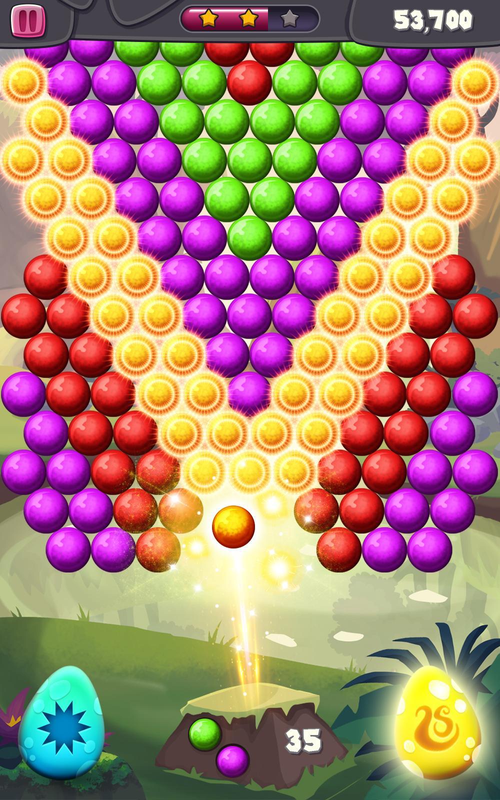 Dino Bubble Mania Game Screenshot