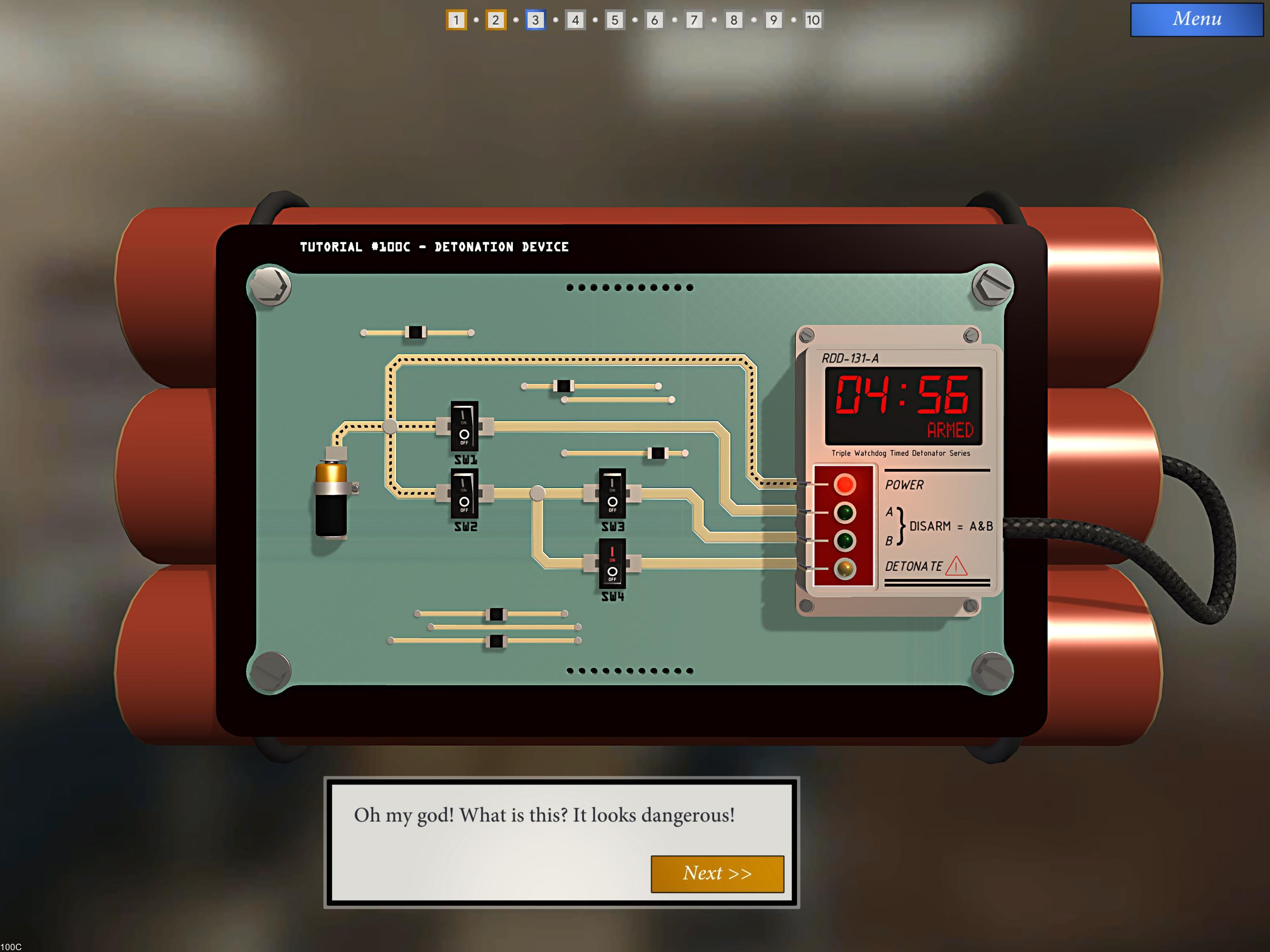 Captura de Tela do Jogo Bomb Squad Academy