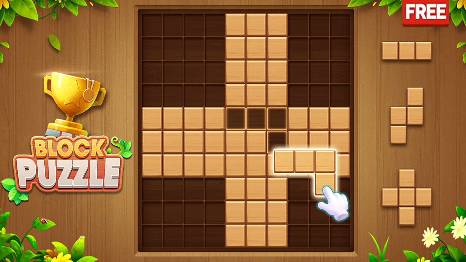 Wood Block Puzzle-Puzzle Games ภาพหน้าจอเกม