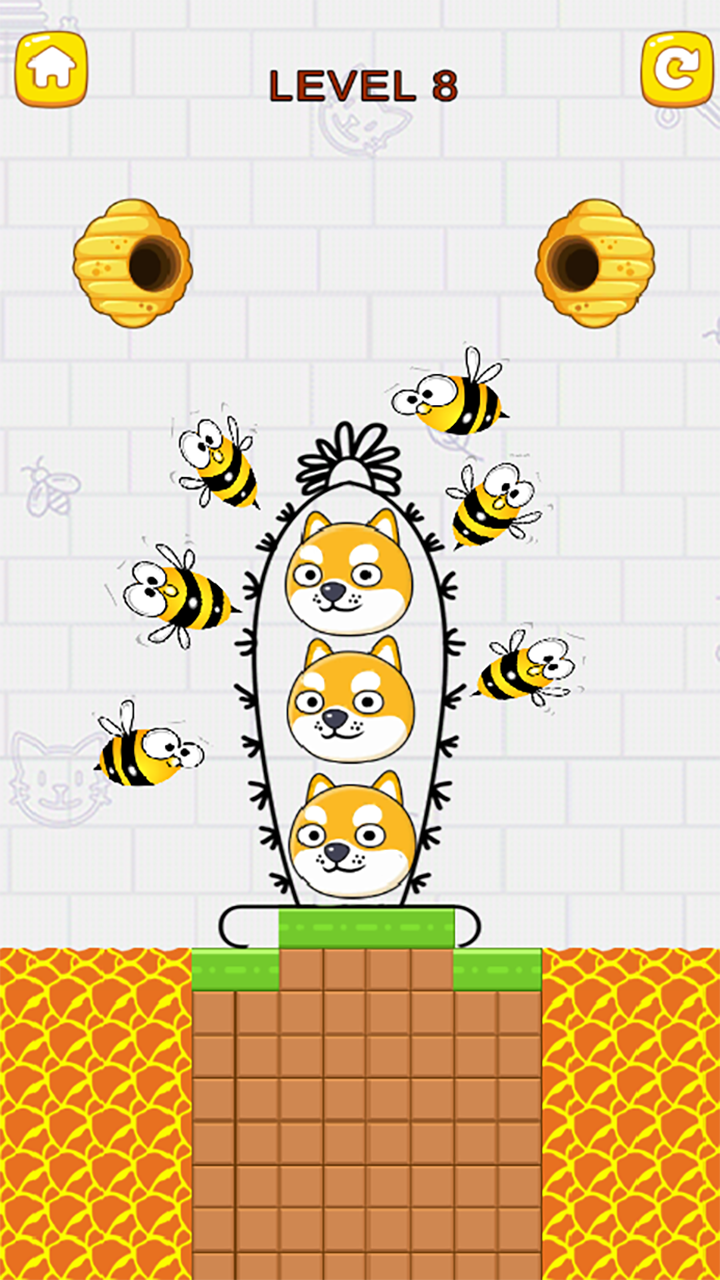 Cuplikan Layar Game Save the dog: Bee game 3D