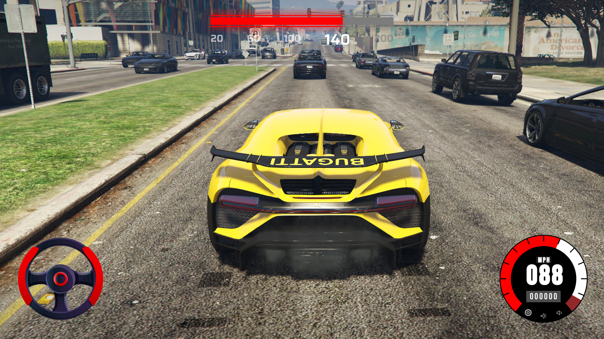 Screenshot 2 of Car Bugatti Chiron: Theft Auto 