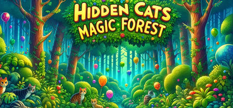 Banner of Hidden Cats: Magic Forest 