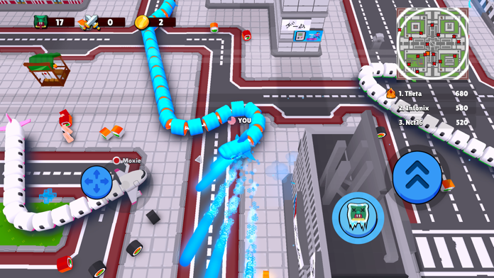 Cuplikan Layar Game Snake Wars: City Battle