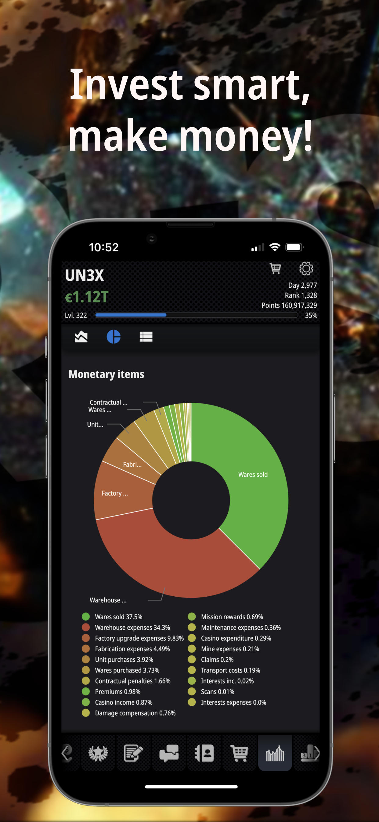 Resources: Business Tycoon GPS Game Screenshot