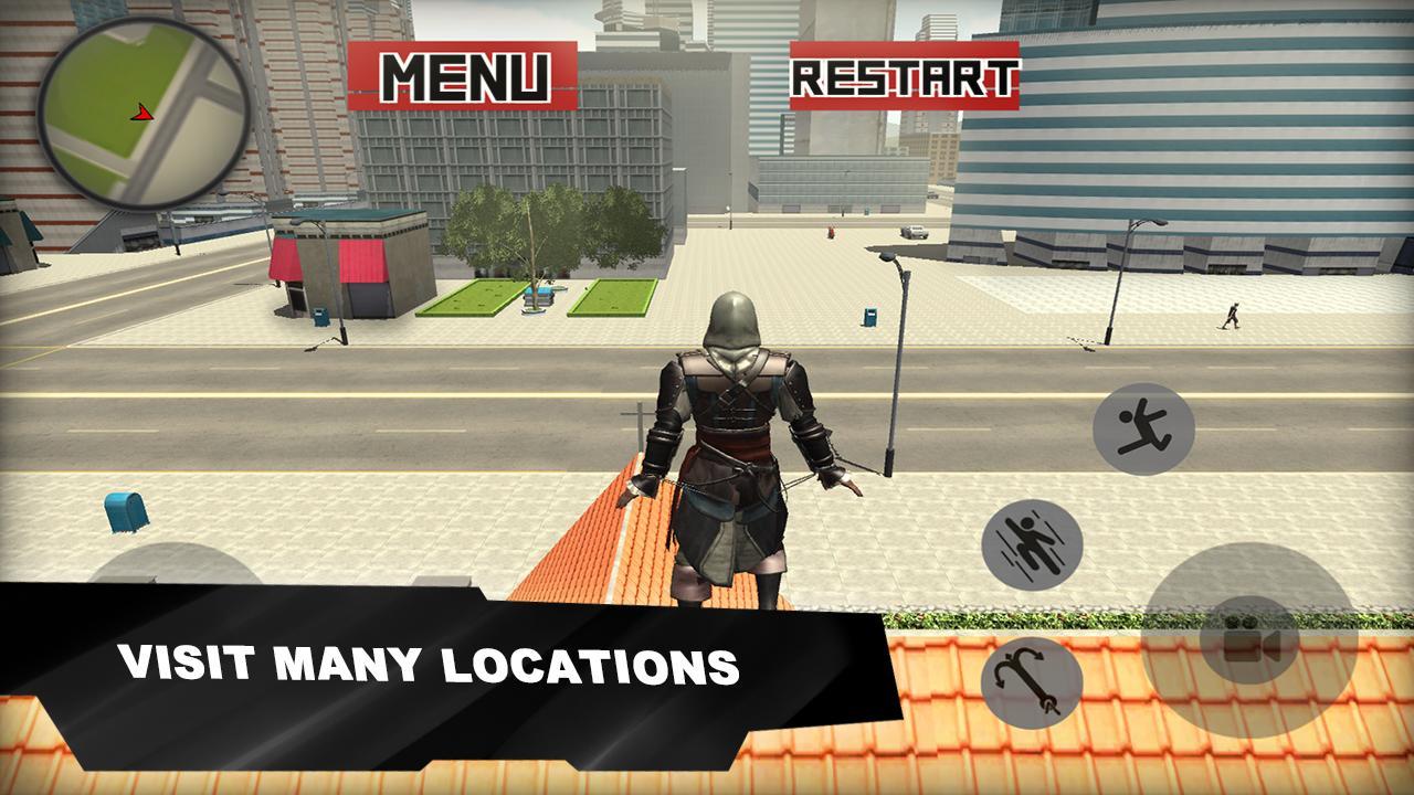 Assassin’s Hero Rope 3D 게임 스크린샷