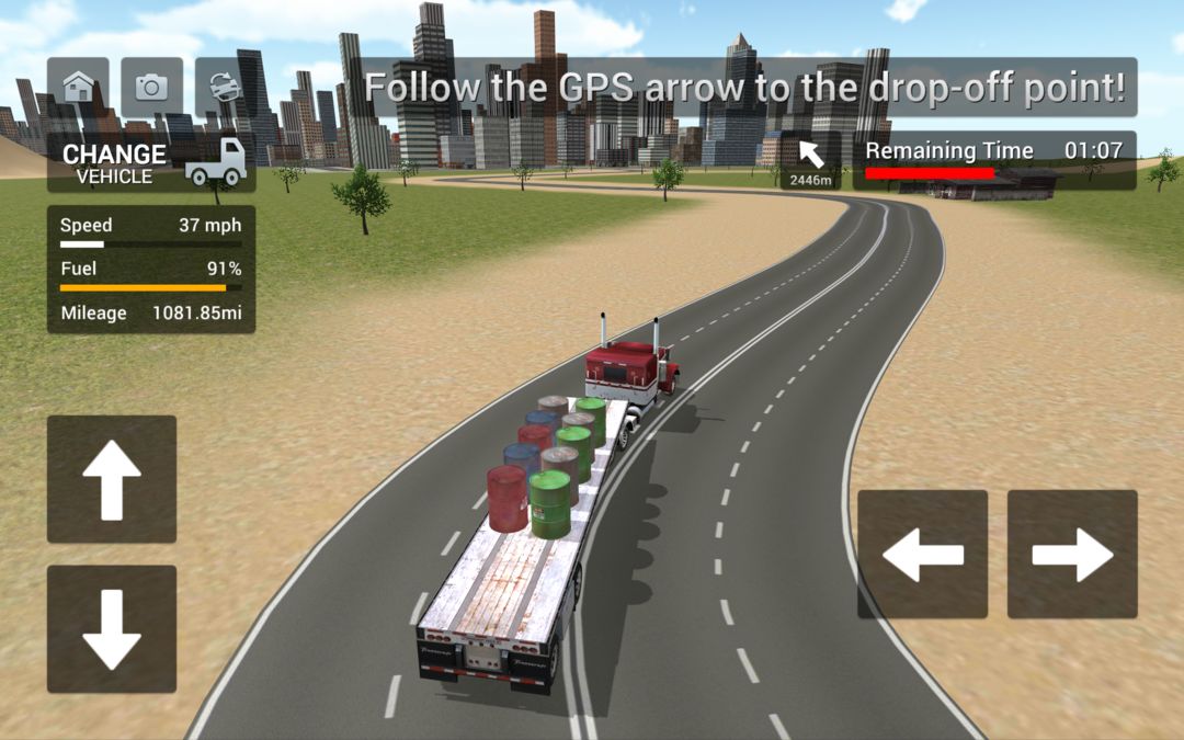 Real Euro Truck Driving Simulator ภาพหน้าจอเกม