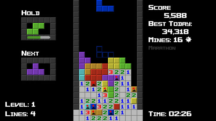 Screenshot 1 of Tetrisweeper 