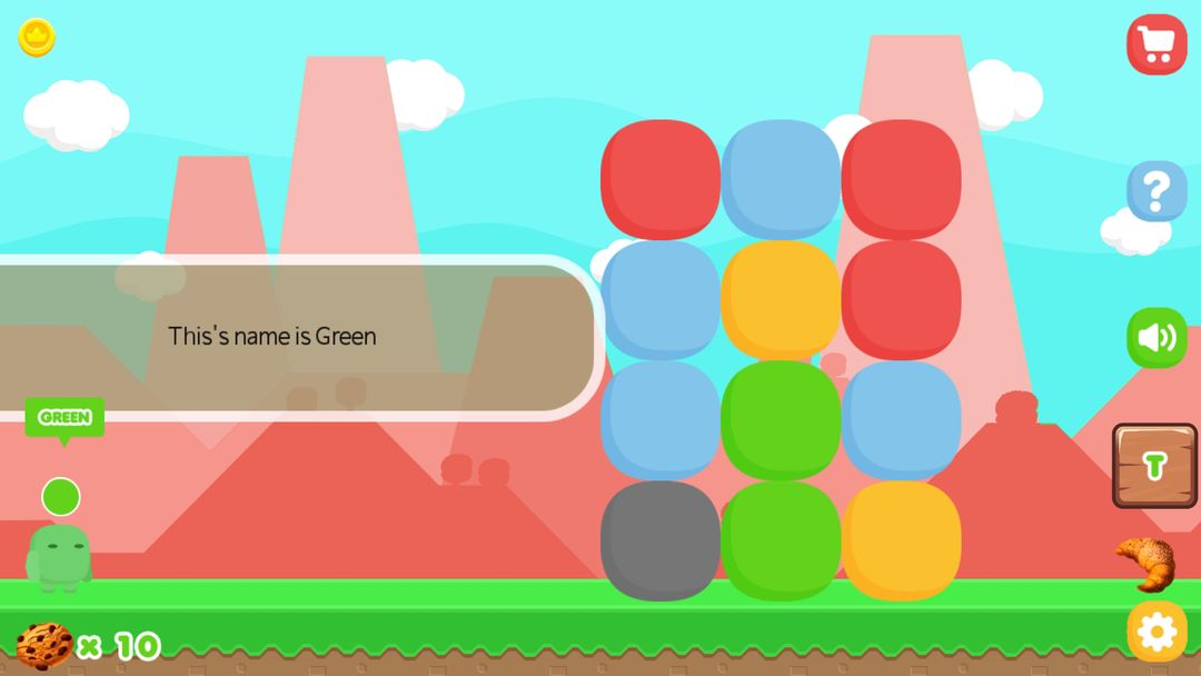 Screenshot of Colored ( green's puzzle )