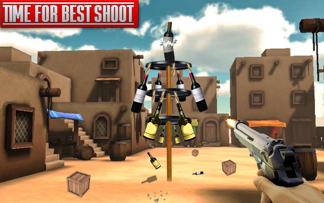 Screenshot of Real Bottle Shooting Free Games