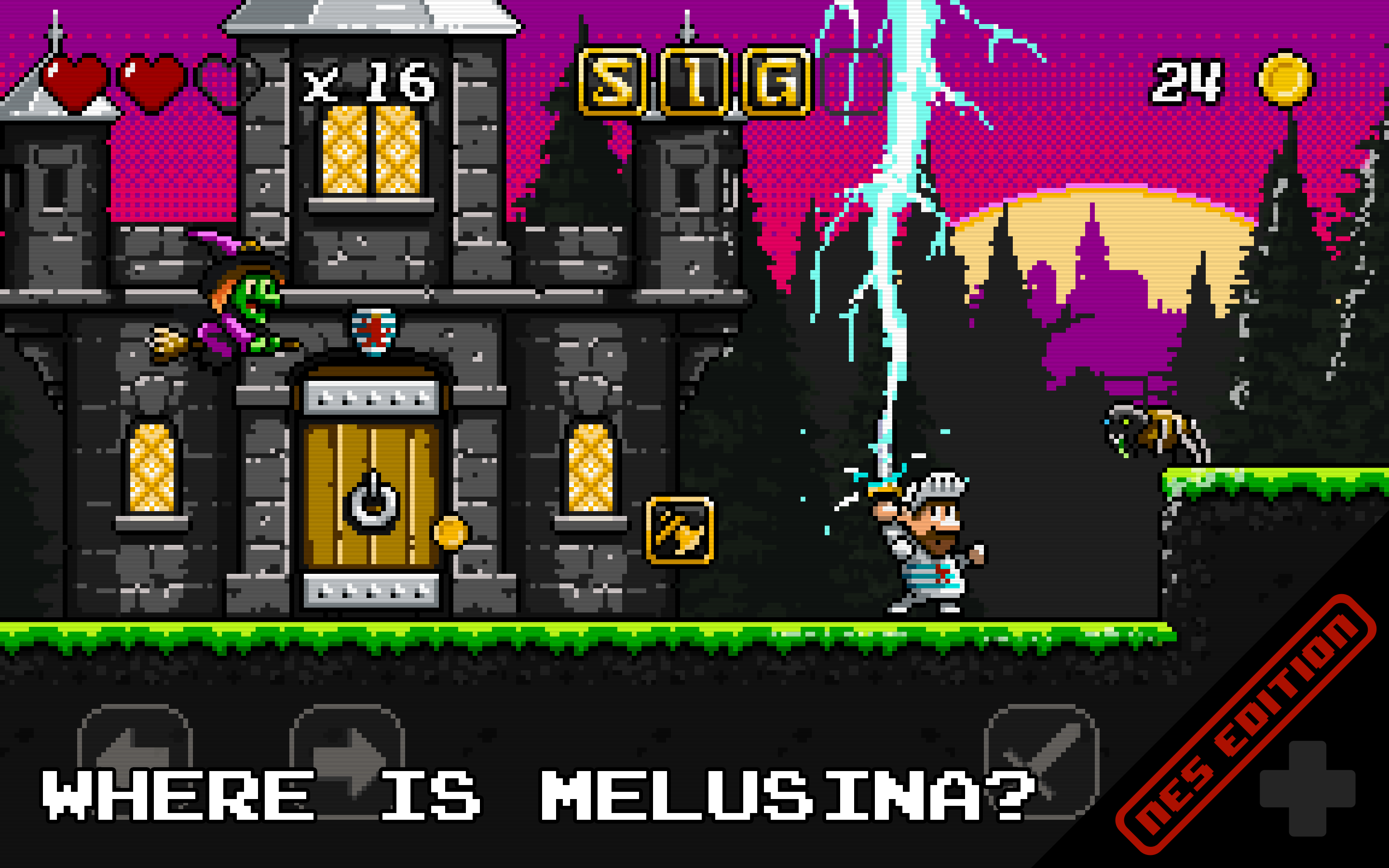 Sigi (NES Retro Platformer) screenshot game