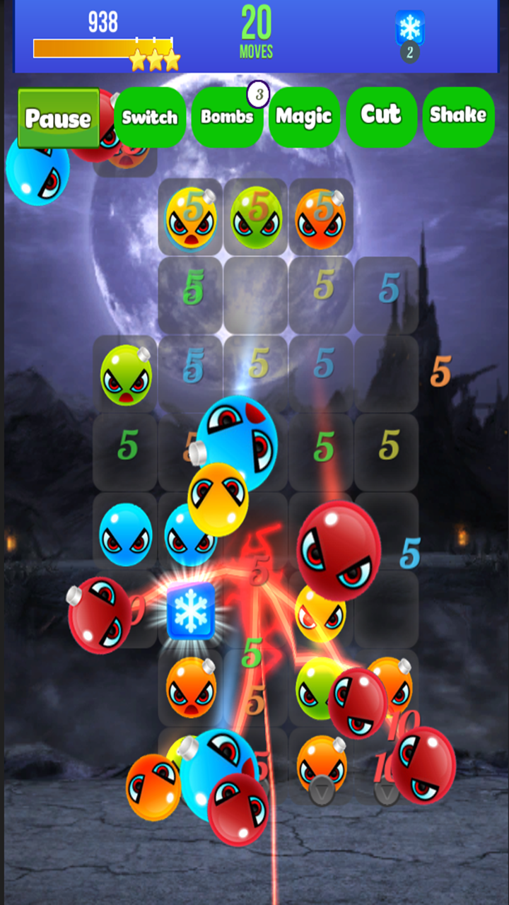 Monster Blast Jelly Mania ゲームのスクリーンショット