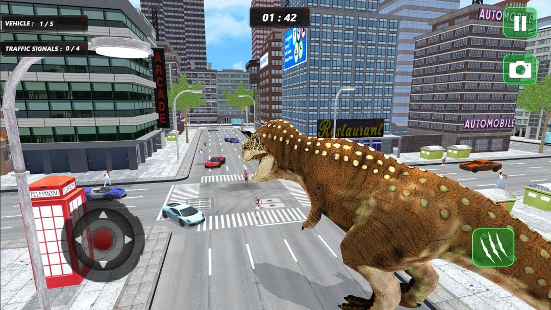 Dinosaur Sim 3D 게임 스크린 샷