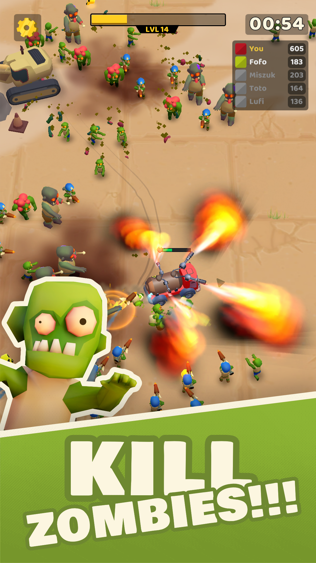 Zombie Wasteland Game Screenshot