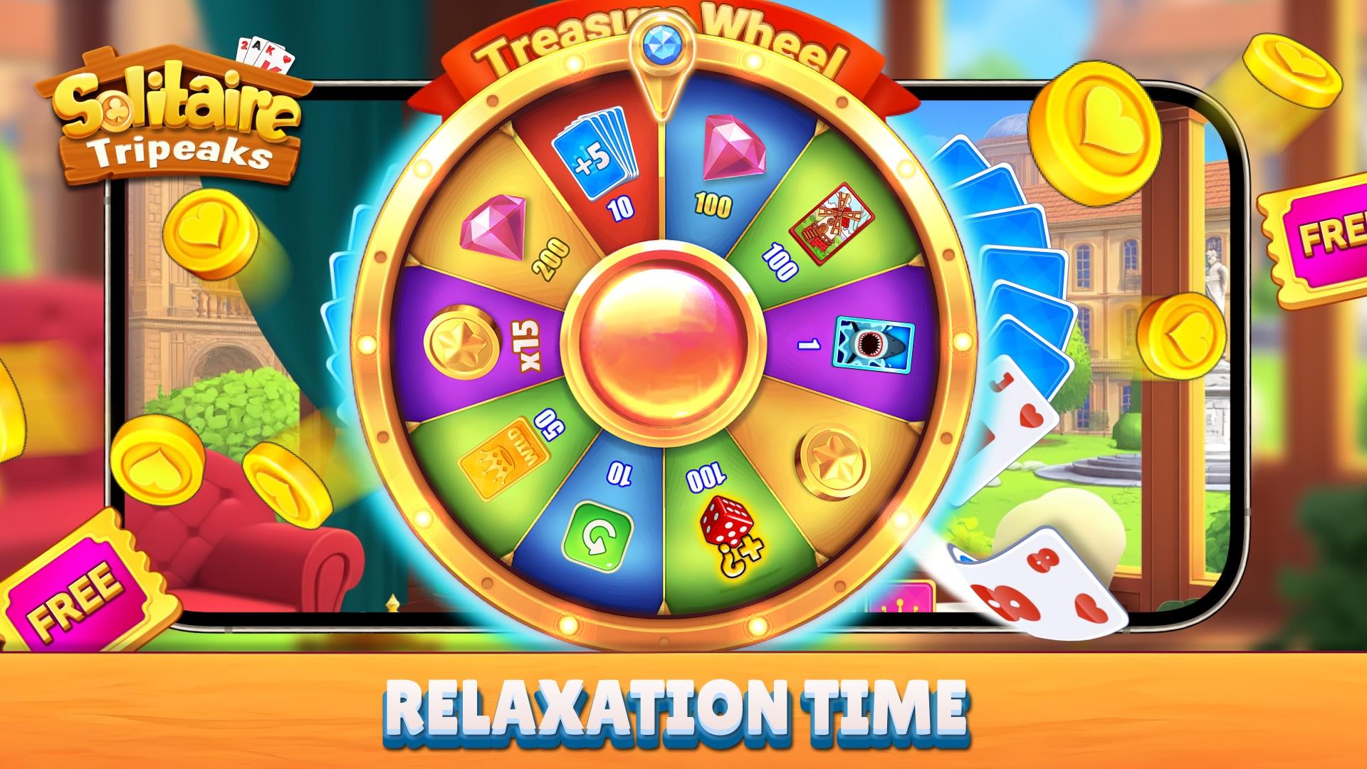 TriPeaks Solitiare Farming Game Screenshot