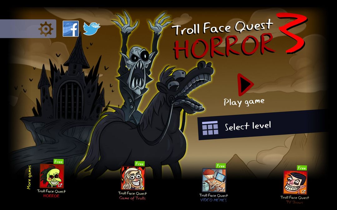 Screenshot of Troll Face Quest: Horror 3