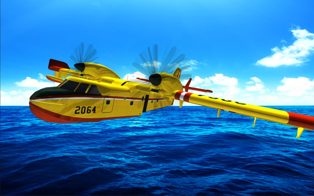 Airplane Firefighter Sim Game Screenshot