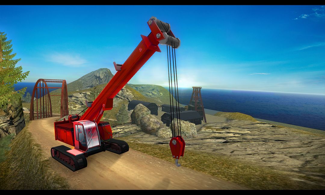 Screenshot of Curvy Construction Hill Climb