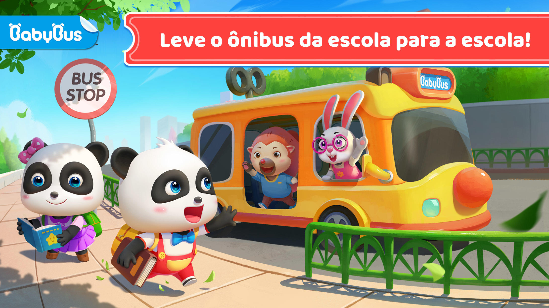 Captura de Tela do Jogo Ônibus Escolar do Bebê Panda