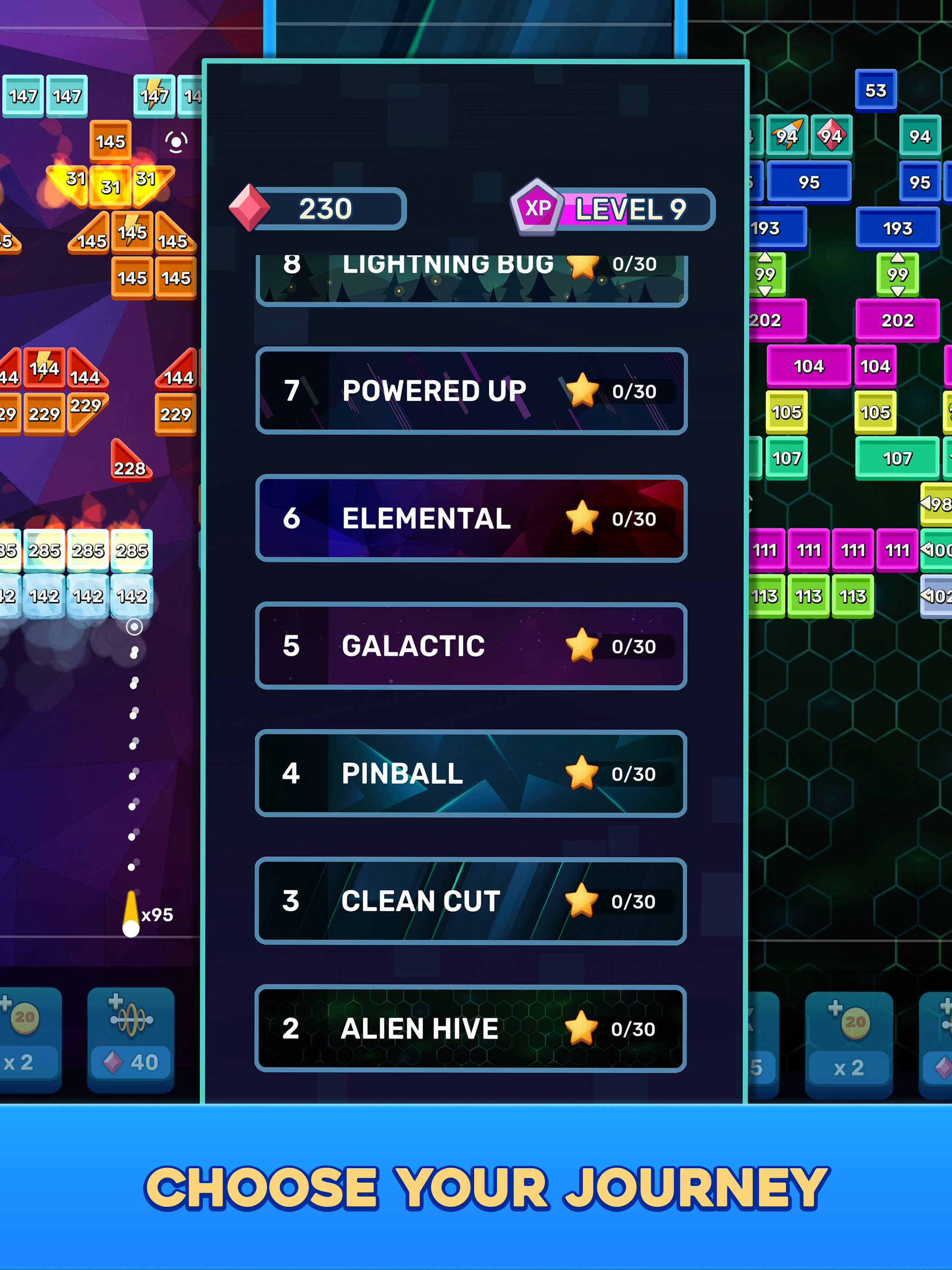 Screenshot of Brick Breaker: Journeys