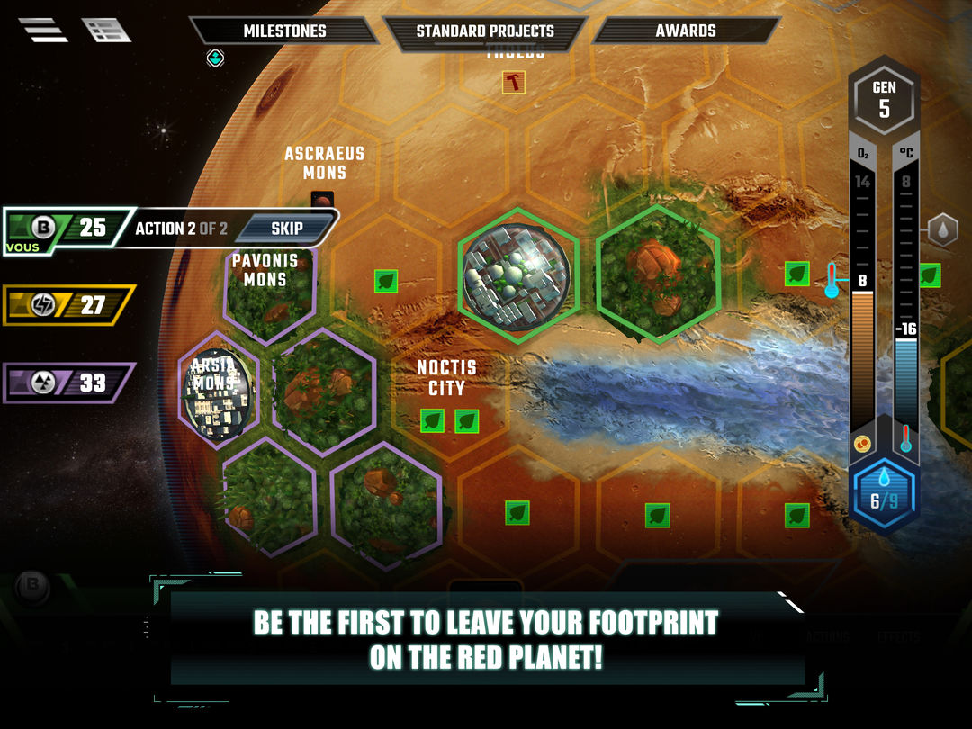 Terraforming Mars ภาพหน้าจอเกม