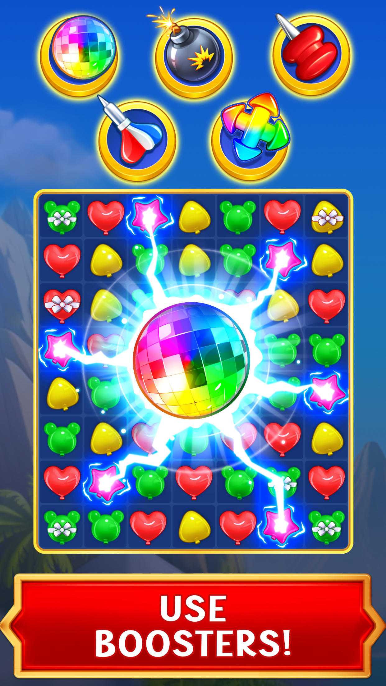 Balloon Pop: Match 3 Games Game Screenshot