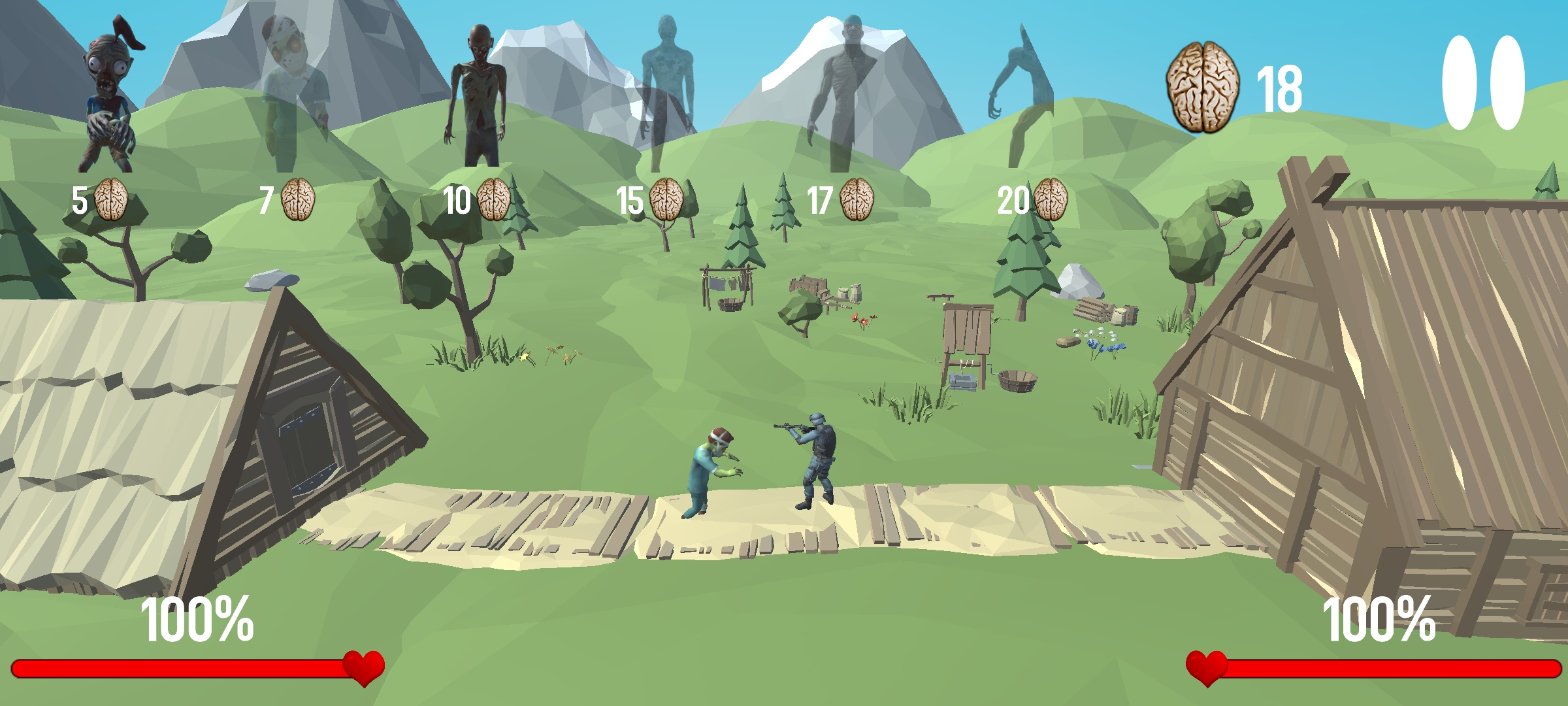 Screenshot of War: Protect the Zombies