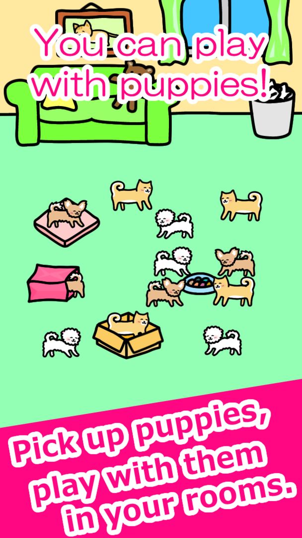 Screenshot of Play with Dogs - relaxing game