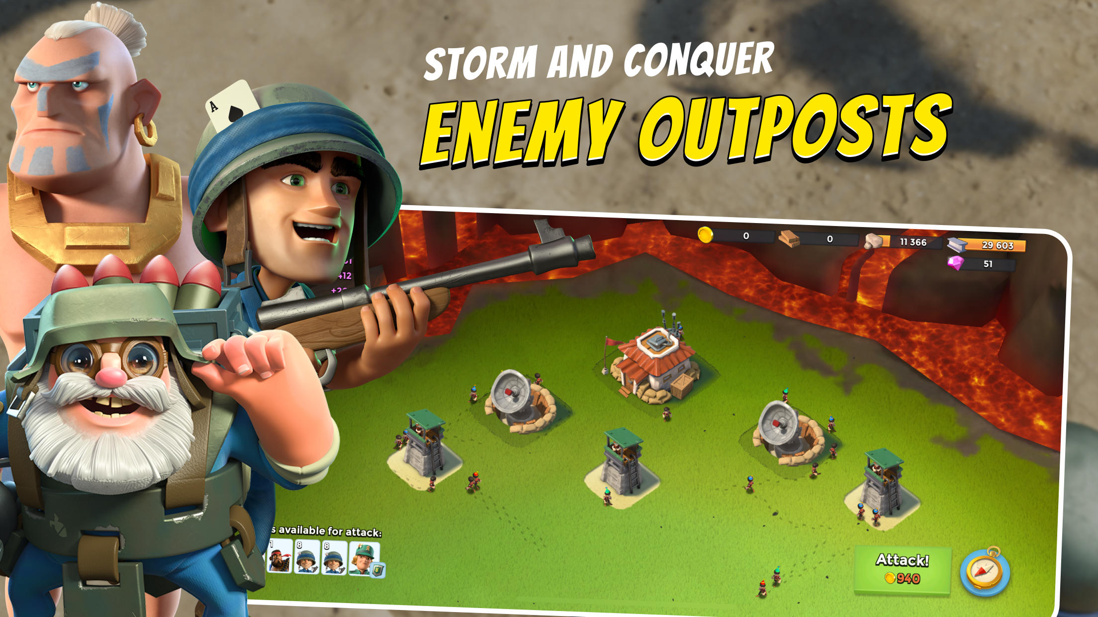 Скриншот игры Boom Beach: War Strategy Game