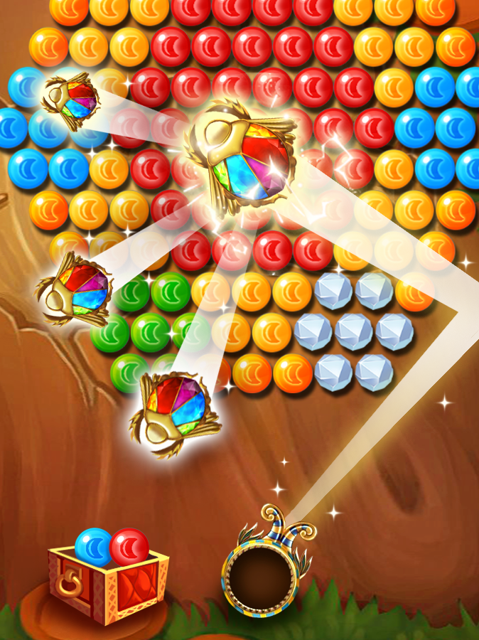 Cuplikan Layar Game Pharaoh Bubble Shooter