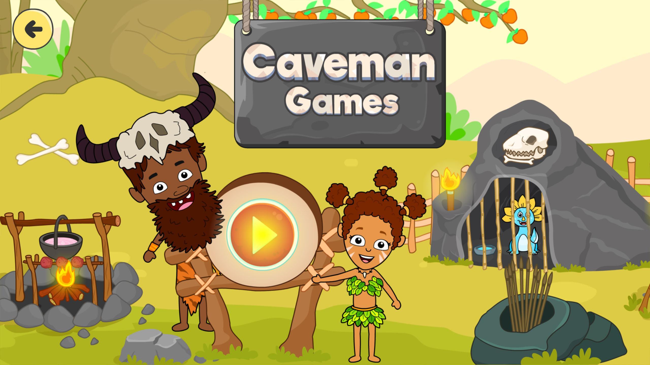 Screenshot of Caveman Games World for Kids