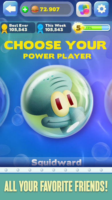 SpongeBob Bubble Party Game Screenshot