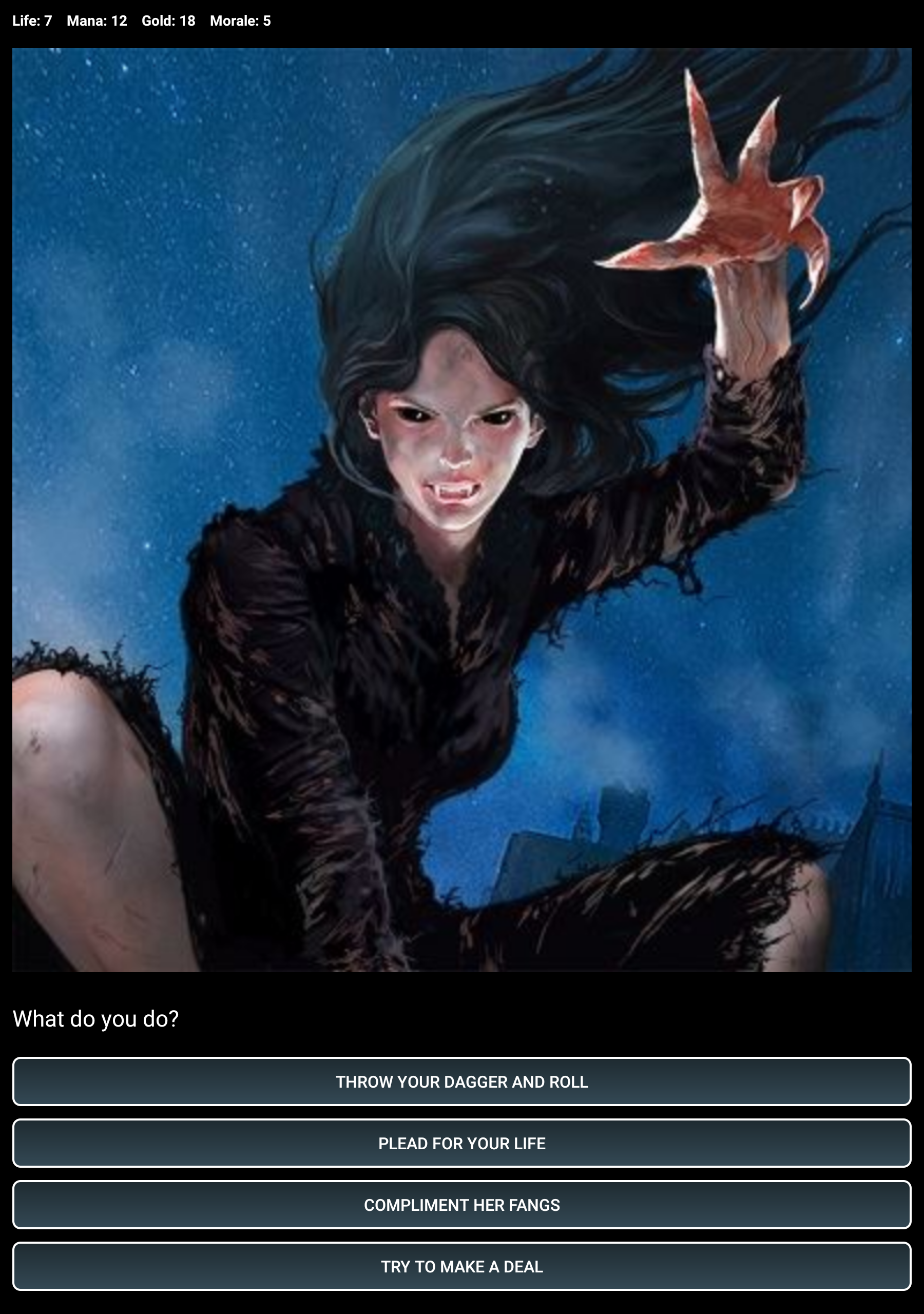 Dungeons and Decisions RPG Game Screenshot