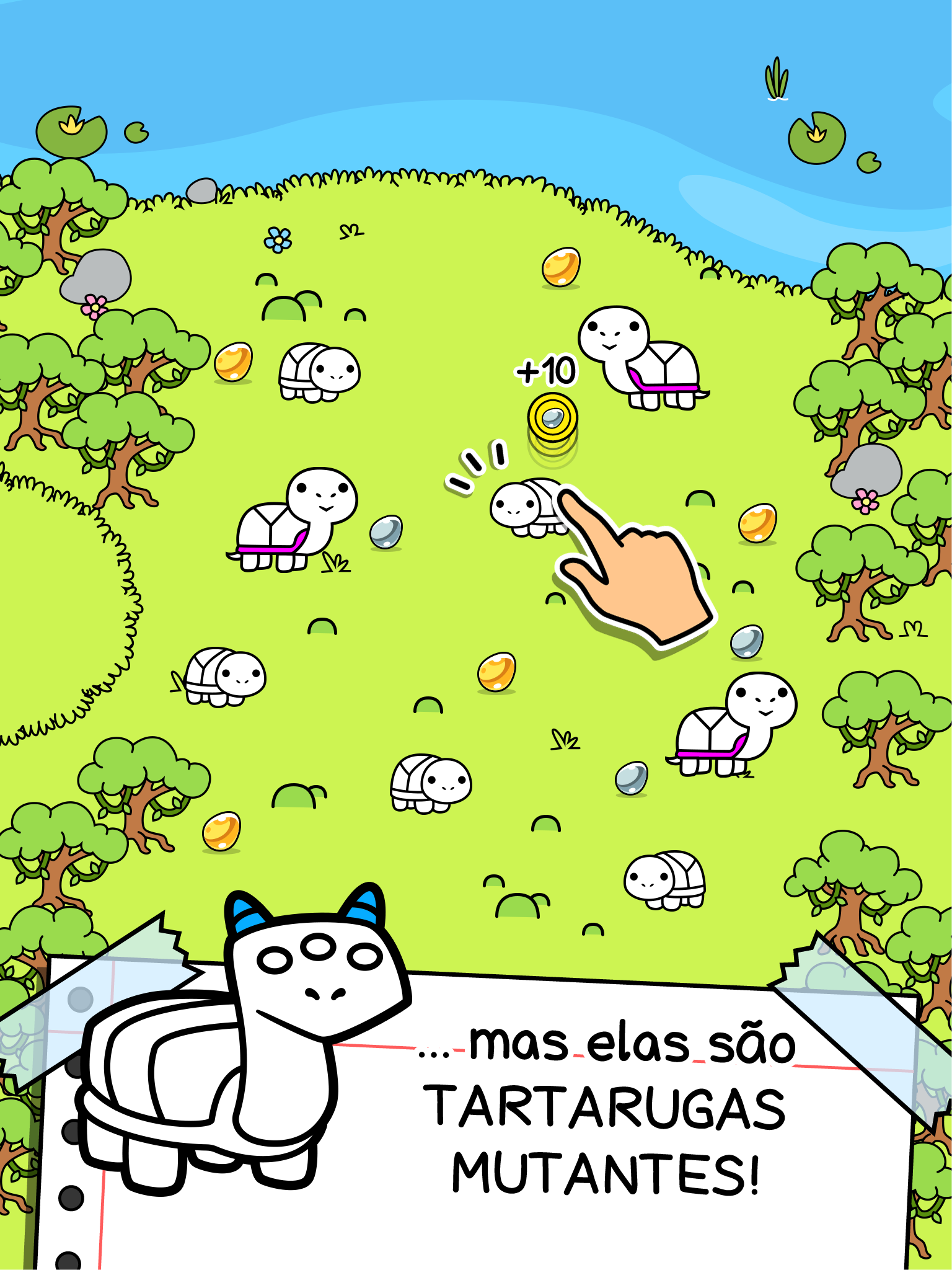 Captura de Tela do Jogo Turtle Evolution: Jogo Idle