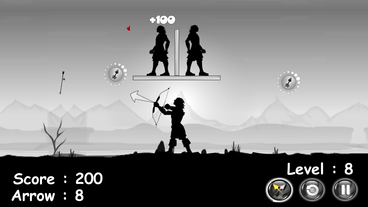 DarkMan 2 Apple Shooter Game Screenshot