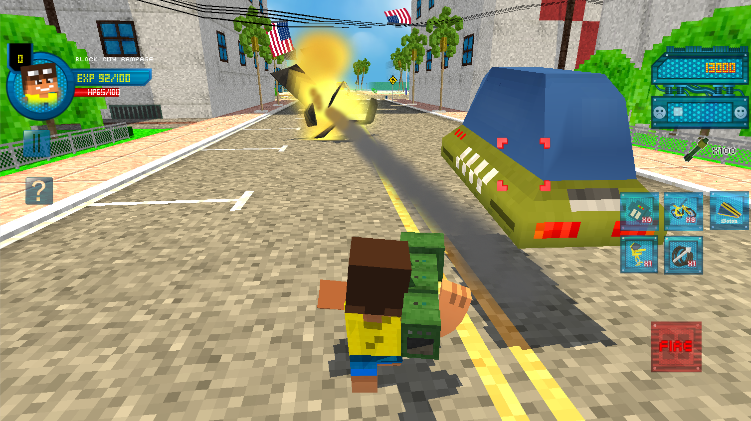 Cuplikan Layar Game Block City Rampage