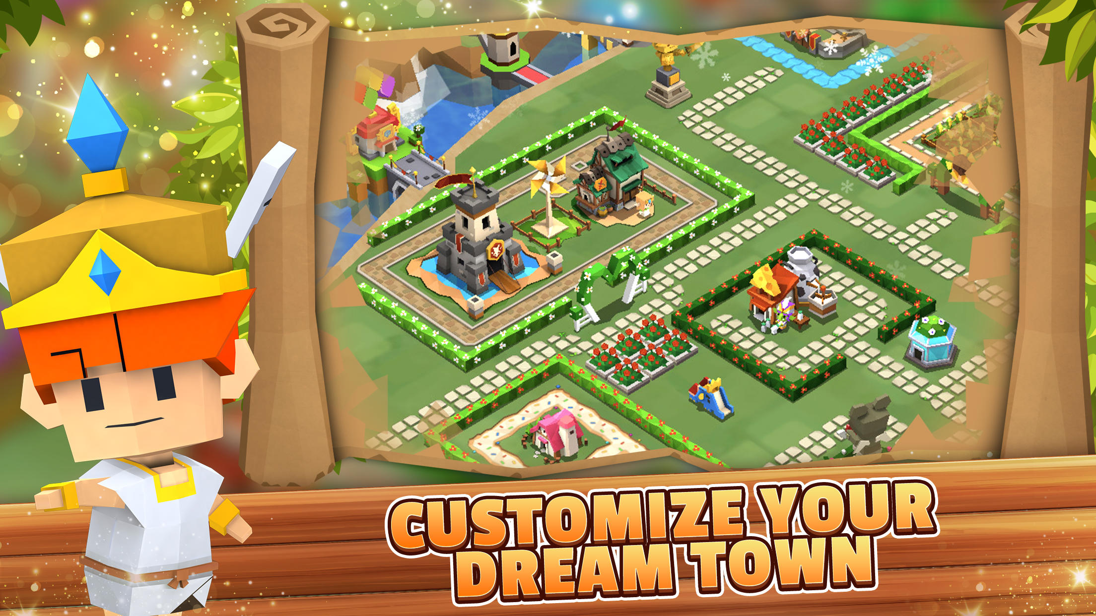 Screenshot 1 of Garena Fantasy Town - симулятор фермы 