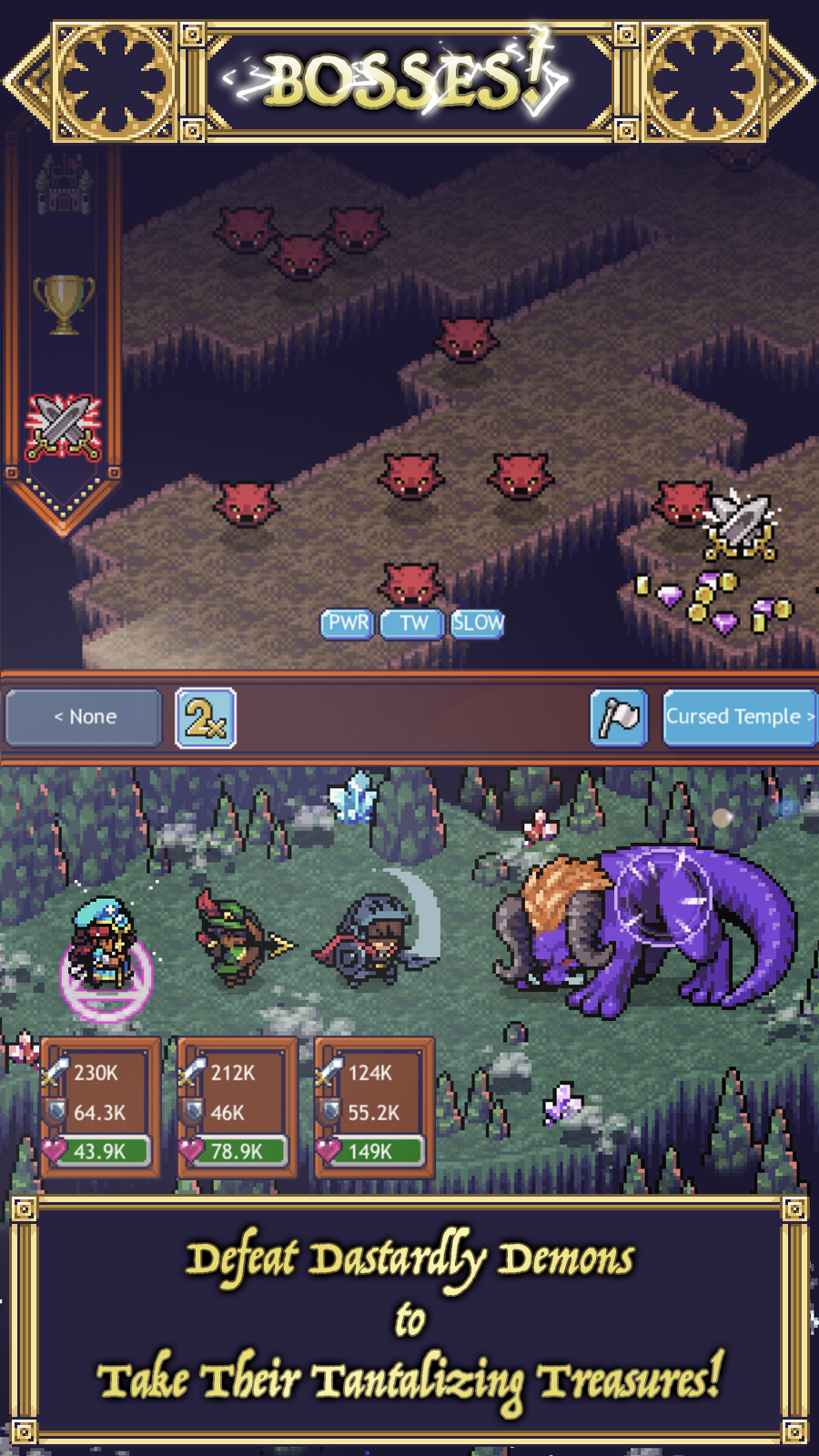 Screenshot of Cave Heroes:Idle Dungeon RPG