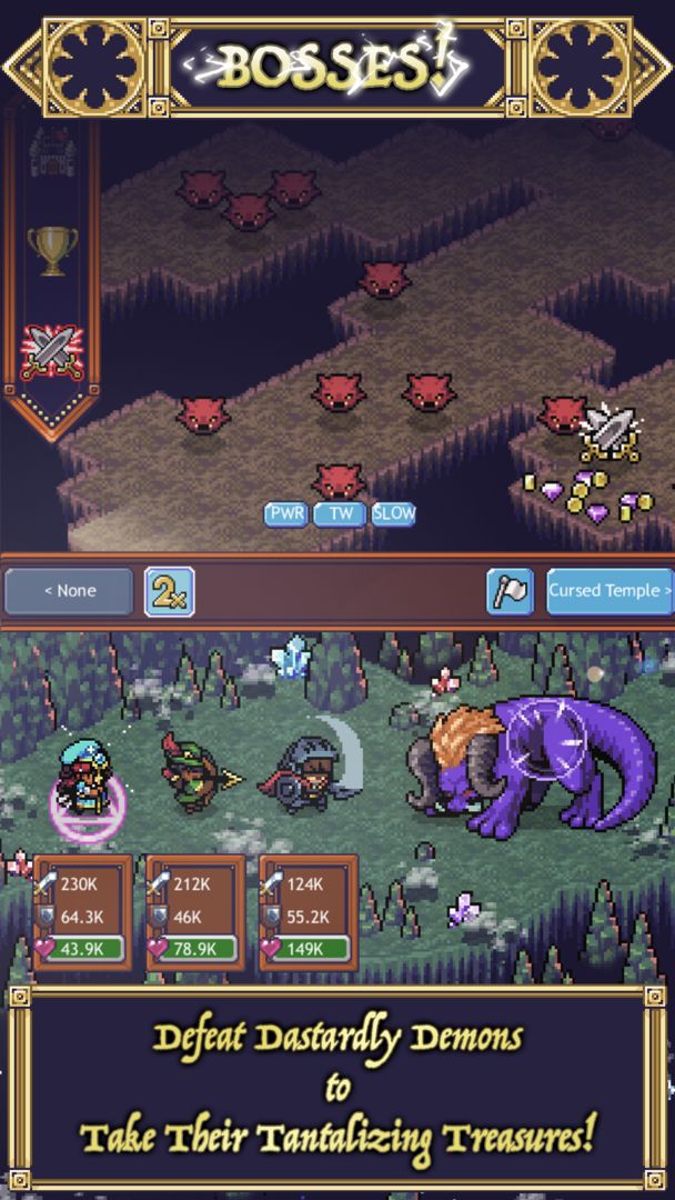 Cave Heroes:Idle Dungeon RPG screenshot game
